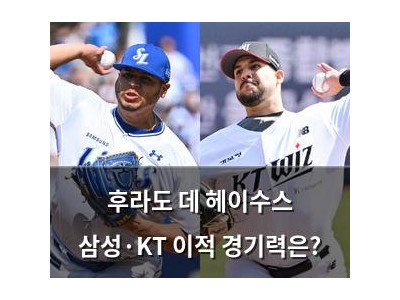 후라도 데 헤이수스 삼성·KT 이적 경기력은?