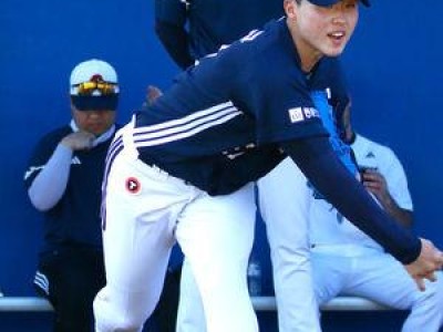 홍민규 첫 불펜피칭에서 이승엽 감독 눈도장 찍었다