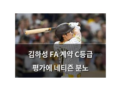 김하성 FA 계약 C등급 평가에 네티즌 분노
