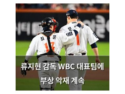 류지현 감독 WBC 대표팀에 부상 악재 계속