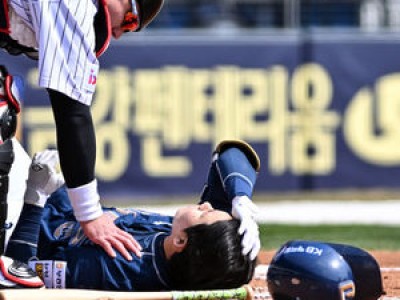 박민우 투구에 머리 맞은 건 걱정되던데 병원 가봤더니 문제 없음