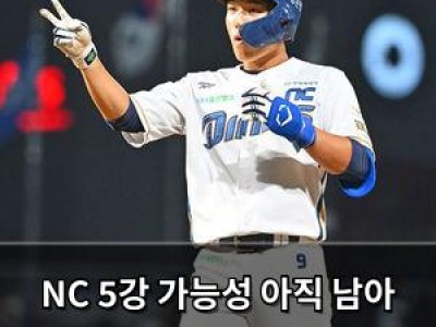 NC 5강 가능성 아직 남아 있어 한화 2연전에 집중