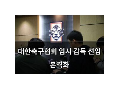 대한축구협회 임시 감독 선임 본격화