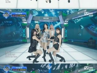 르세라핌 엠카운트다운 무대에선 세련된 매력 뿜뿜